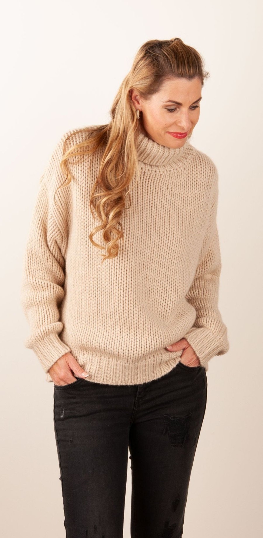 Kleidung Simone Bruns | Pullover Beige