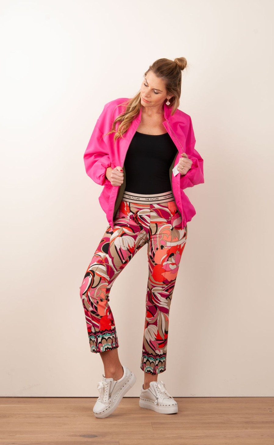 Kleidung Cambio | Hose „Ranee" Pink | Multicolor