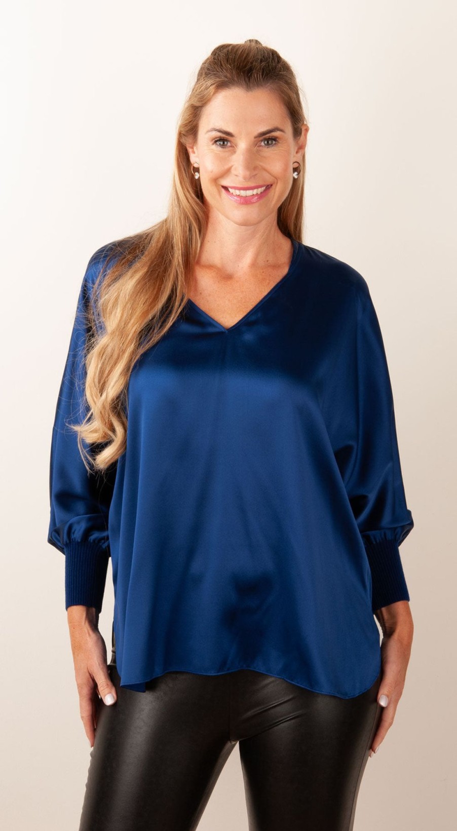 Kleidung Herzensangelegenheit | Bluse Royalblau