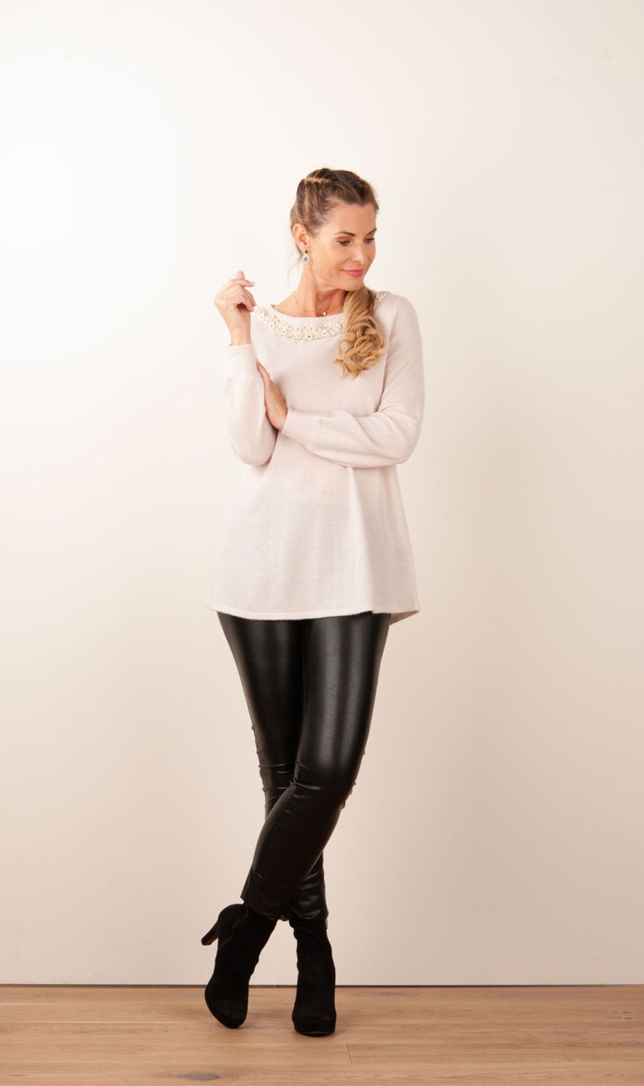 Kleidung fleur | Kaschmir Pullover Beige