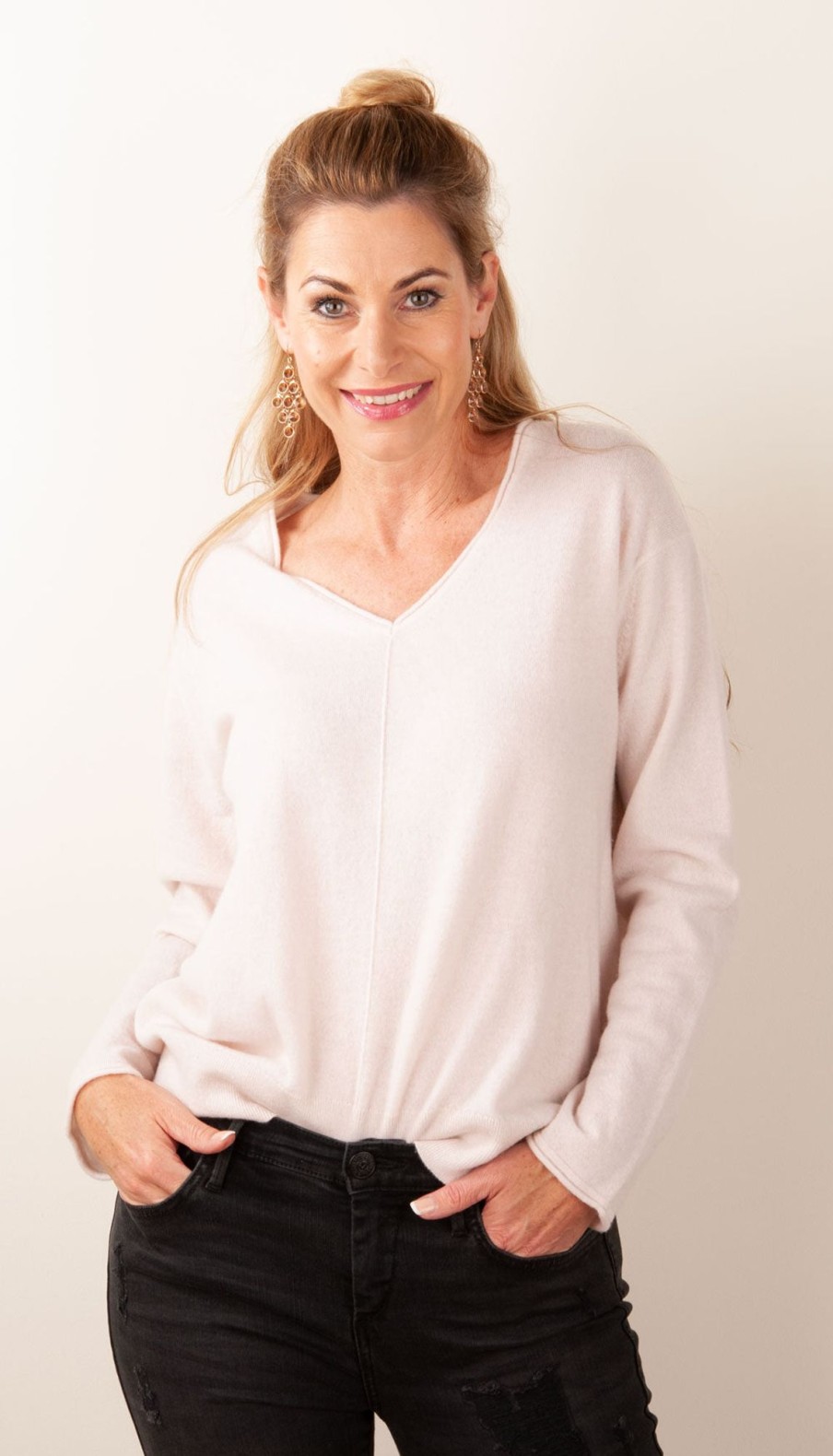 Kleidung fleur | Kaschmir Pullover Hellbeige