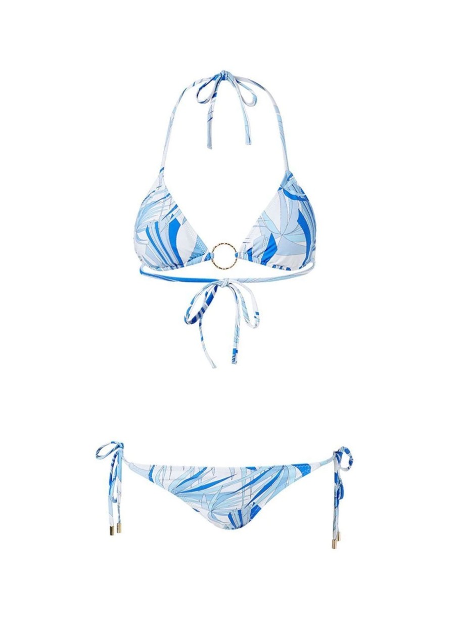 Kleidung Melissa Odabash Bikinis | Bikini „Miami" Weis | Blau