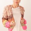 Kleidung DAWNxDARE | Strickjacke Neonpink | Multicolor