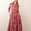 Kleidung Samantha Sung | Kleid „Aster" Beere | Multicolor