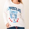 Kleidung Grace | Sweatshirt Weis | Blau