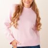 Kleidung Kitted in Cashmere | Kaschmir Pullover Rosa