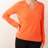 Kleidung Herzensangelegenheit | Kaschmir Pullover Orange