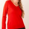 Kleidung Herzensangelegenheit | Kaschmir Pullover Rot