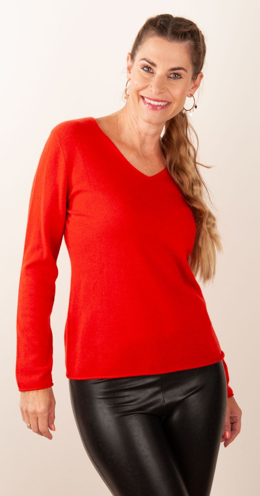 Kleidung Herzensangelegenheit | Kaschmir Pullover Rot