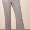 Kleidung Cambio | Hose „Ava" Grau Mit Lurex