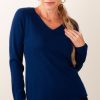 Kleidung Herzensangelegenheit | Kaschmir Pullover Blau