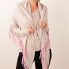 Accessoires Herzensangelegenheit | Poncho Beige | Pink