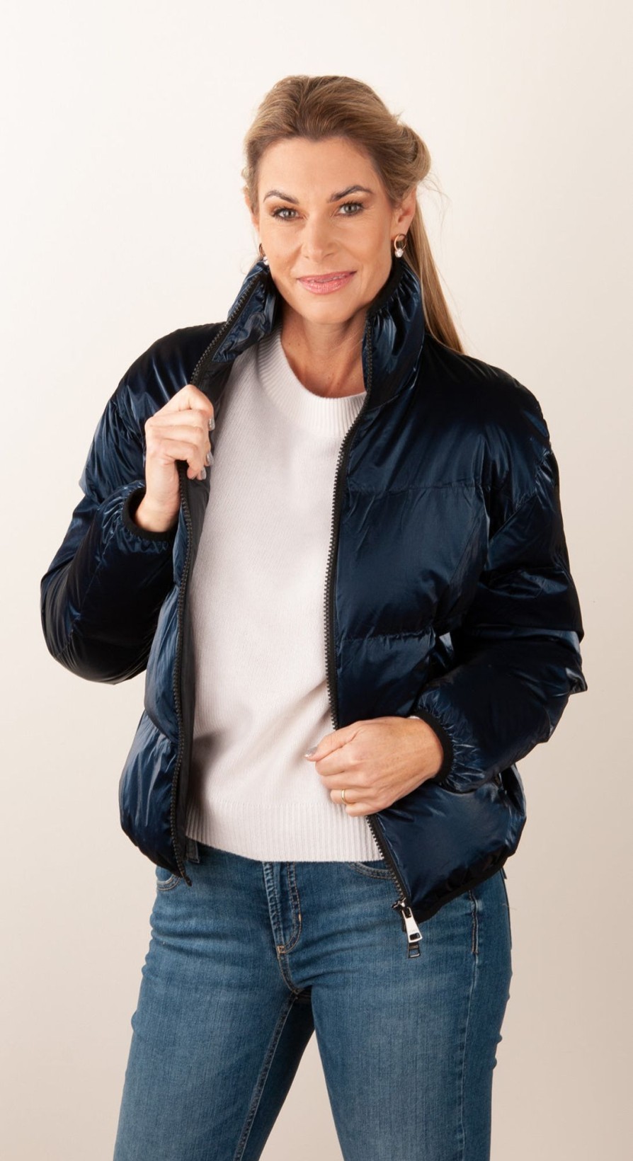 Kleidung No.1 Como | Jacke „Mary" Dunkelblau