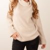 Kleidung Blossom u0026 Co. | Kaschmir Rollkragenpullover Oatmeal