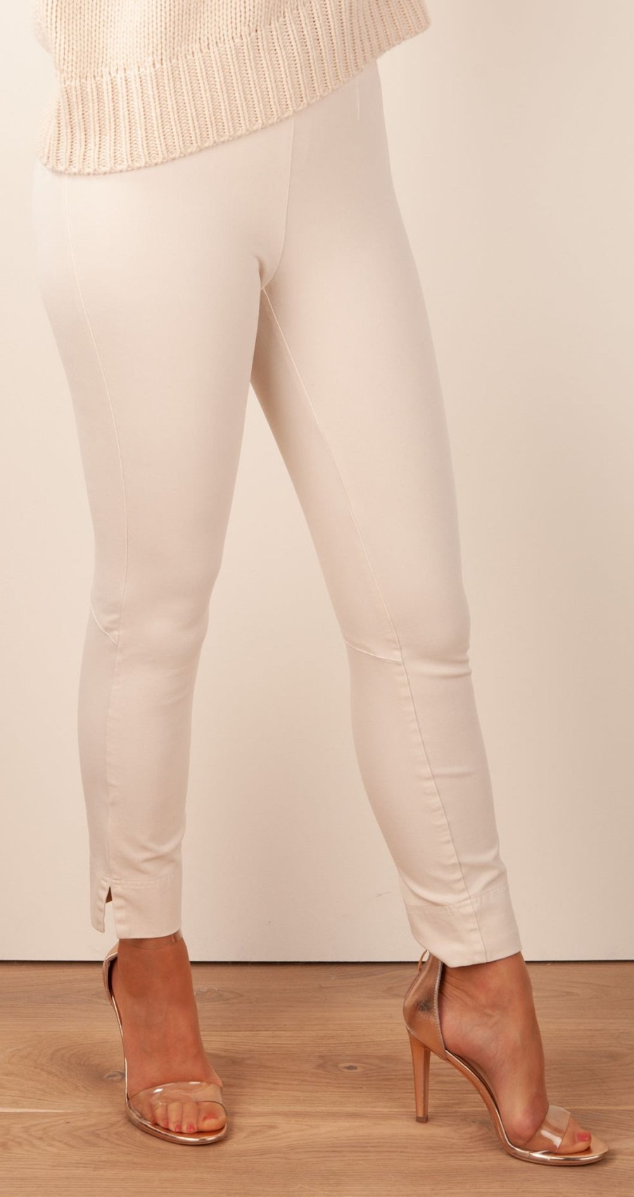 Kleidung Seductive | Hose / Jeans „Sabrina" Hellbeige