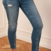 Kleidung True Religion | Jeans „Halle Destroyed" Blau