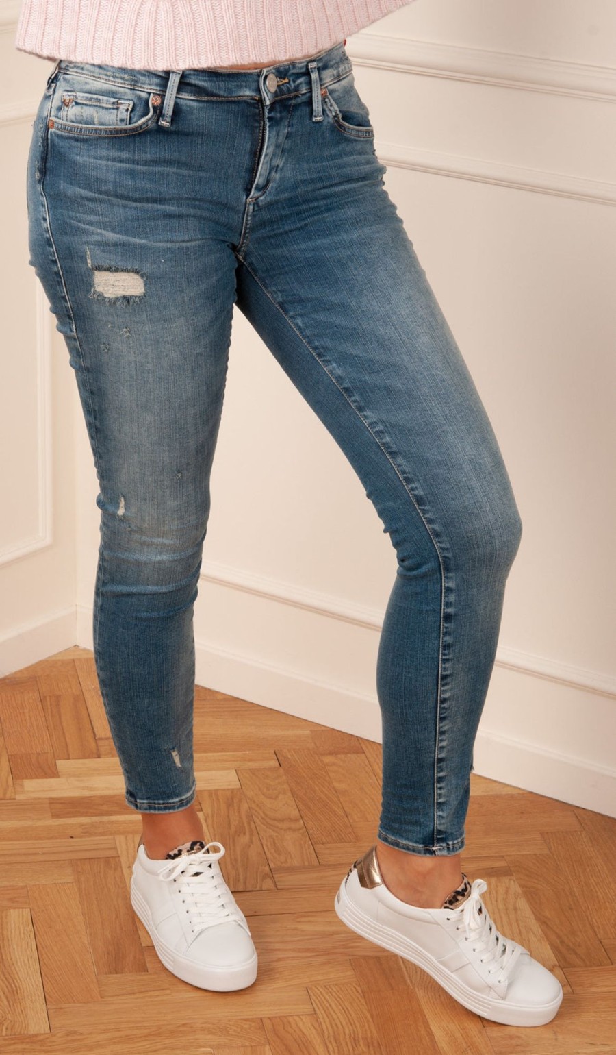 Kleidung True Religion | Jeans „Halle Destroyed" Blau