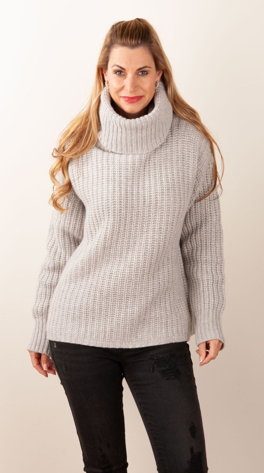 Kleidung Simone Bruns | Pullover Melange Grau