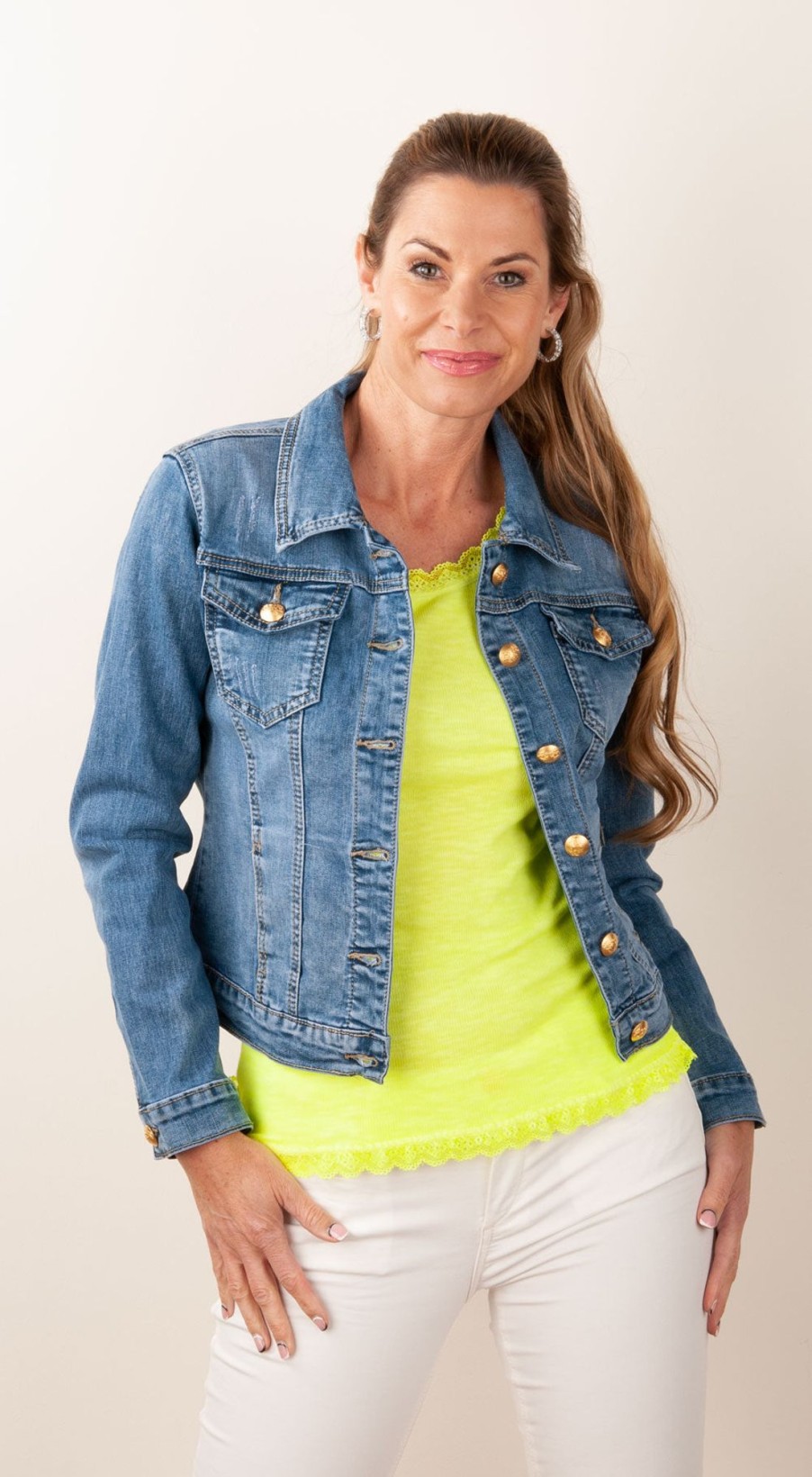 Kleidung Candy | Jeans Jacke Blau