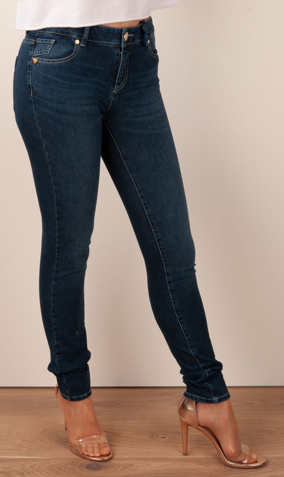 Kleidung Seductive | Jeans „Claire" Dunkelblau