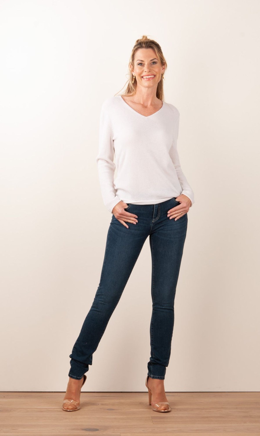 Kleidung Seductive | Jeans „Claire" Dunkelblau