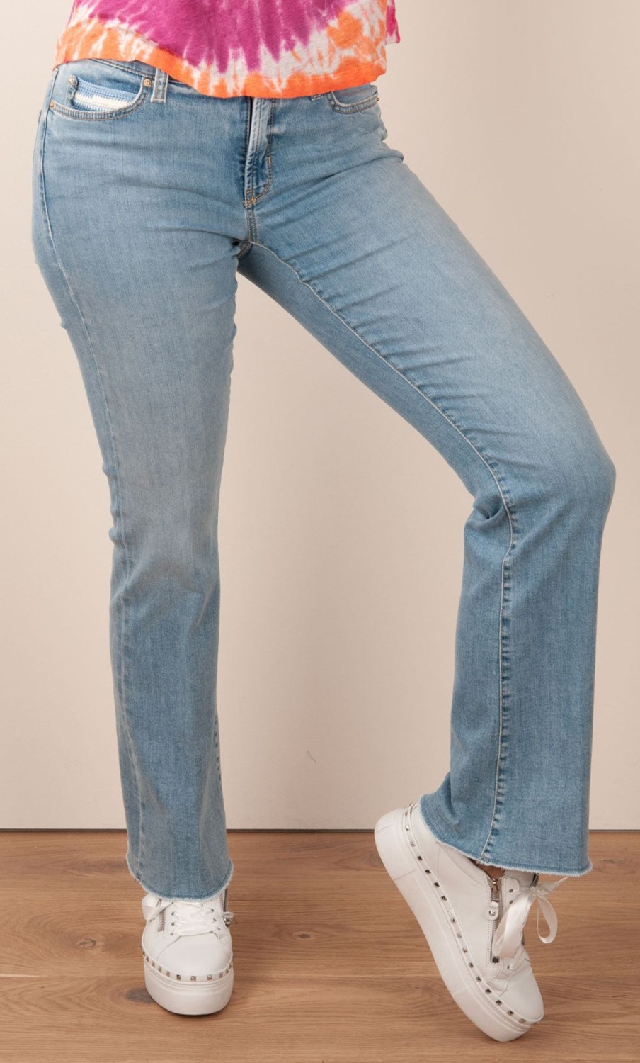 Kleidung Cambio | Jeans „Paris Flared" Blau