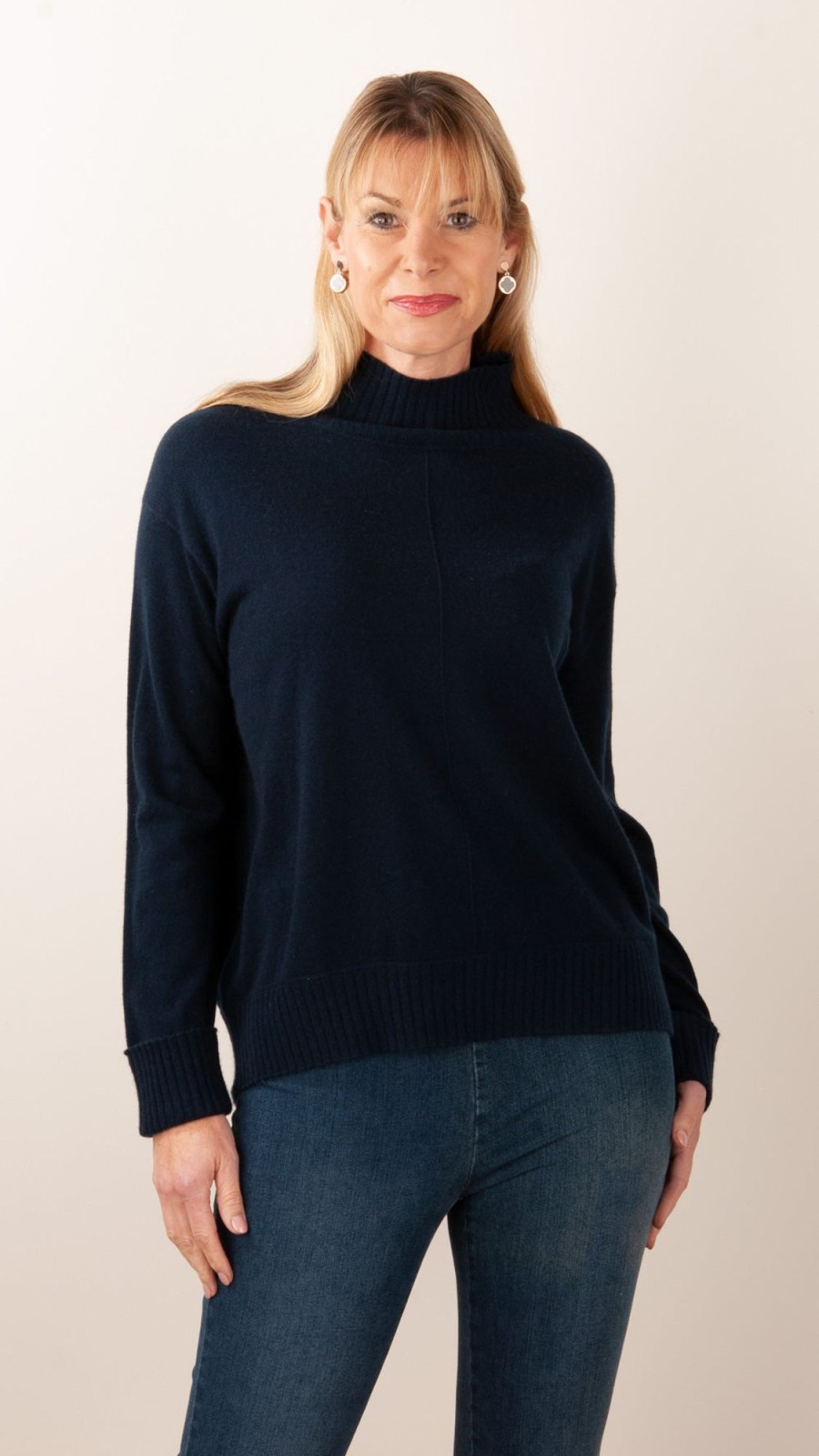 Kleidung fleur | Kaschmir Pullover Dunkelblau