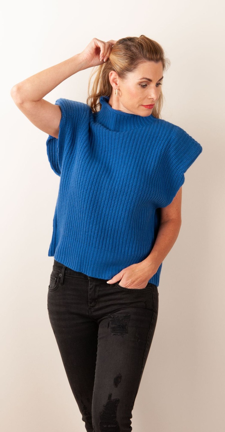 Kleidung Simone Bruns | Pullover Blau