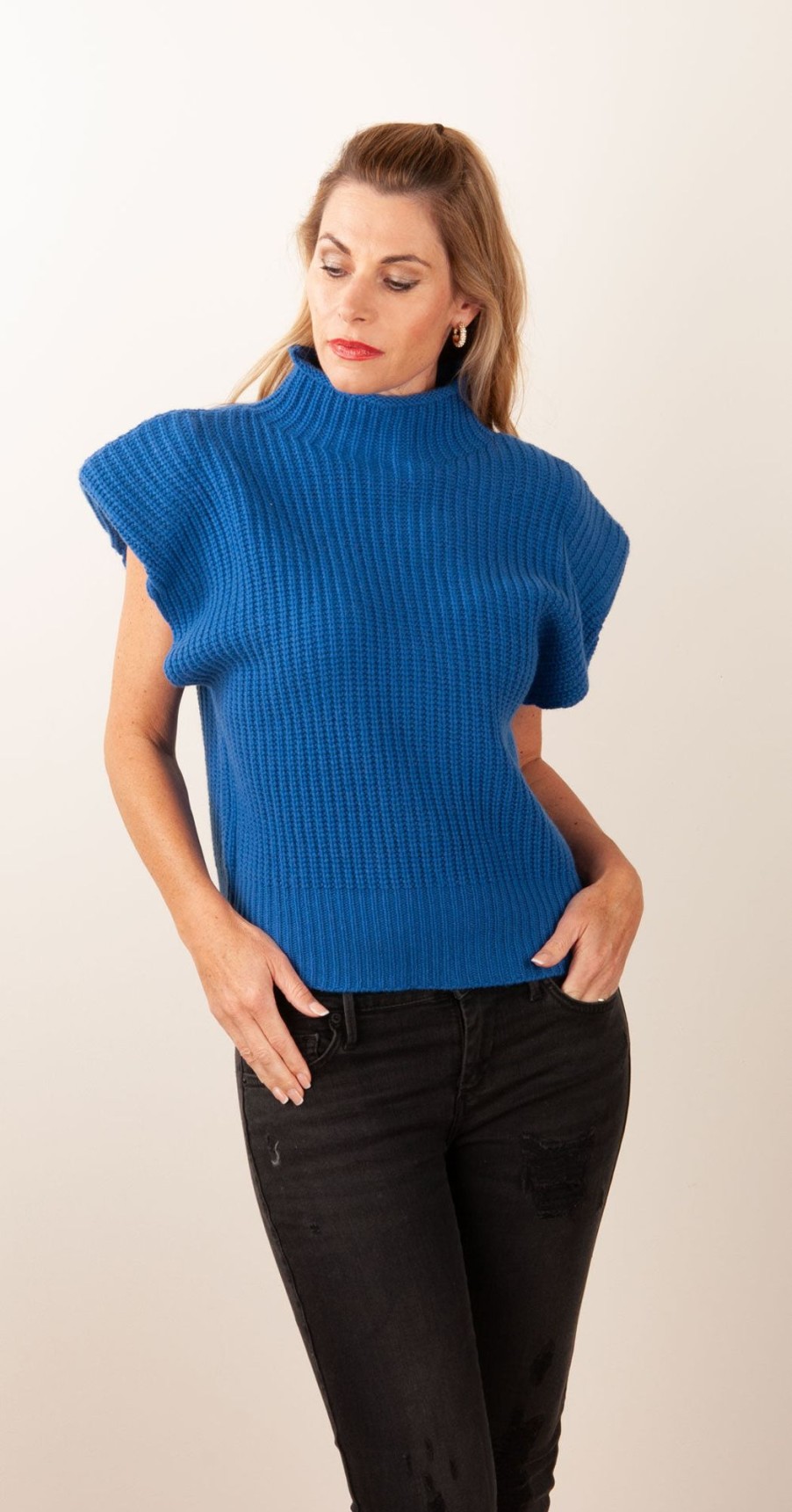 Kleidung Simone Bruns | Pullover Blau