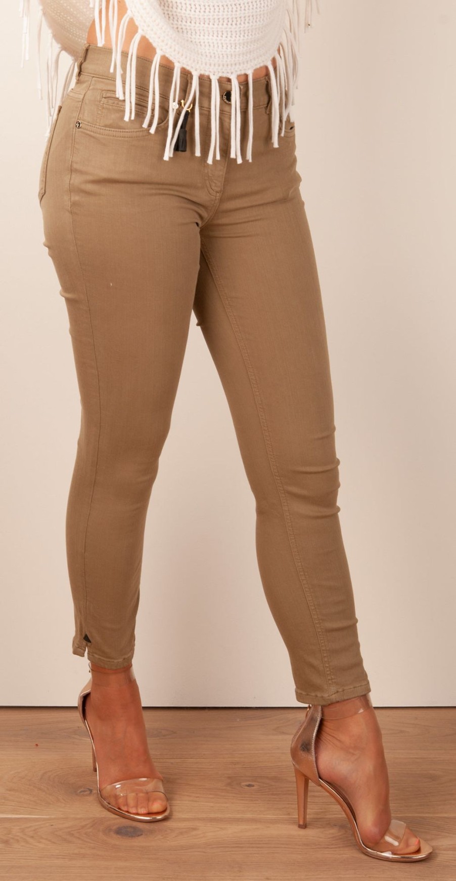 Kleidung Pamela Henson | Jeans „Cinq" Taupe