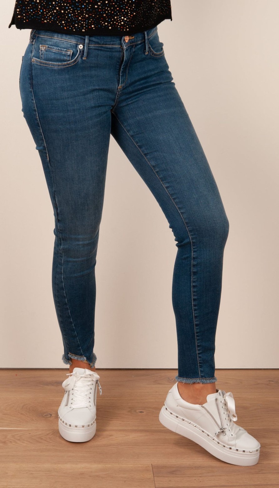 Kleidung True Religion | Jeans „Halle Super Skinny" Blau