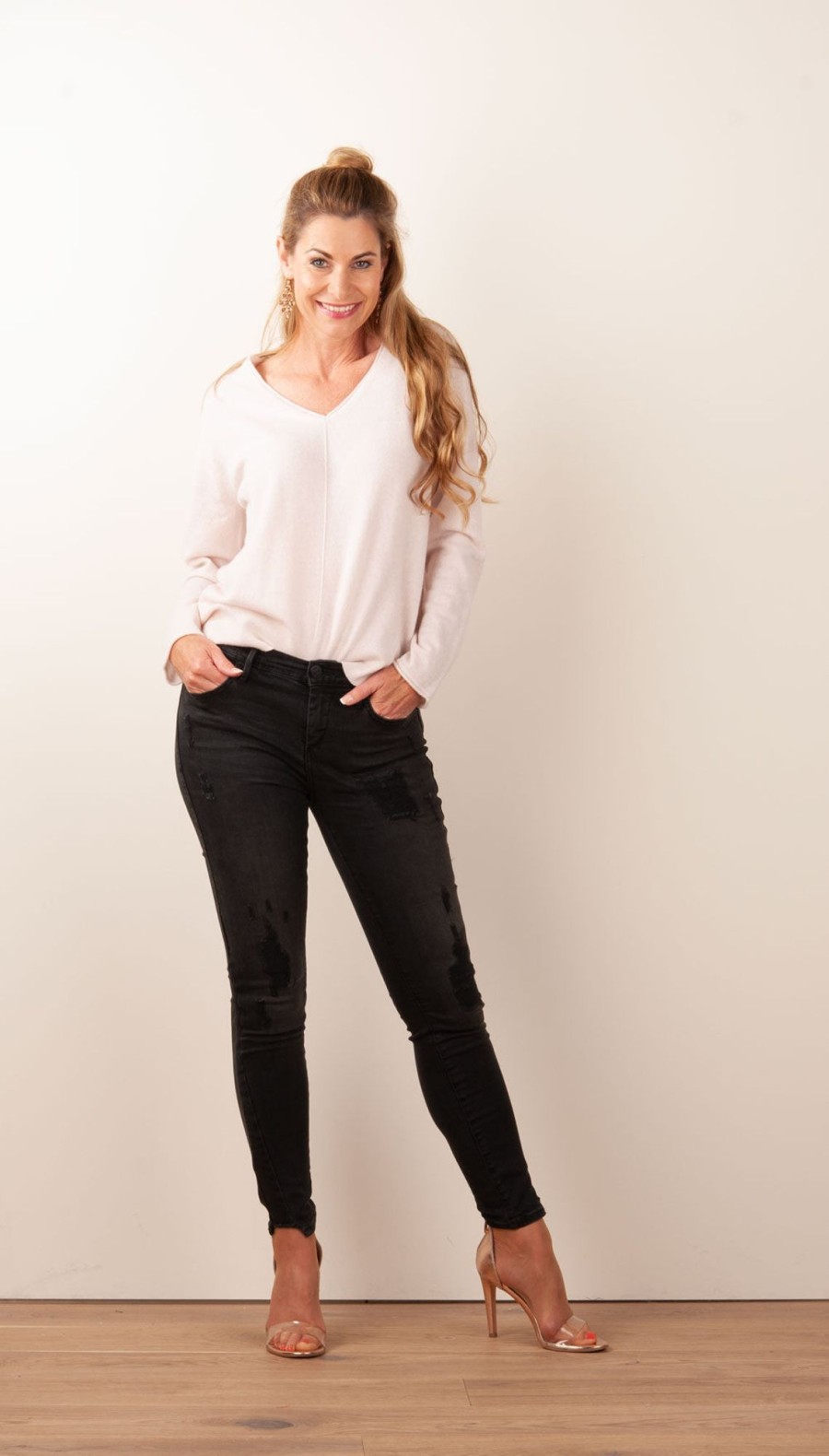 Kleidung True Religion | Jeans „Halle | Super Skinny" Schwarz