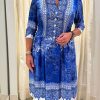 Kleidung fleur | Kleid Blau | Weis