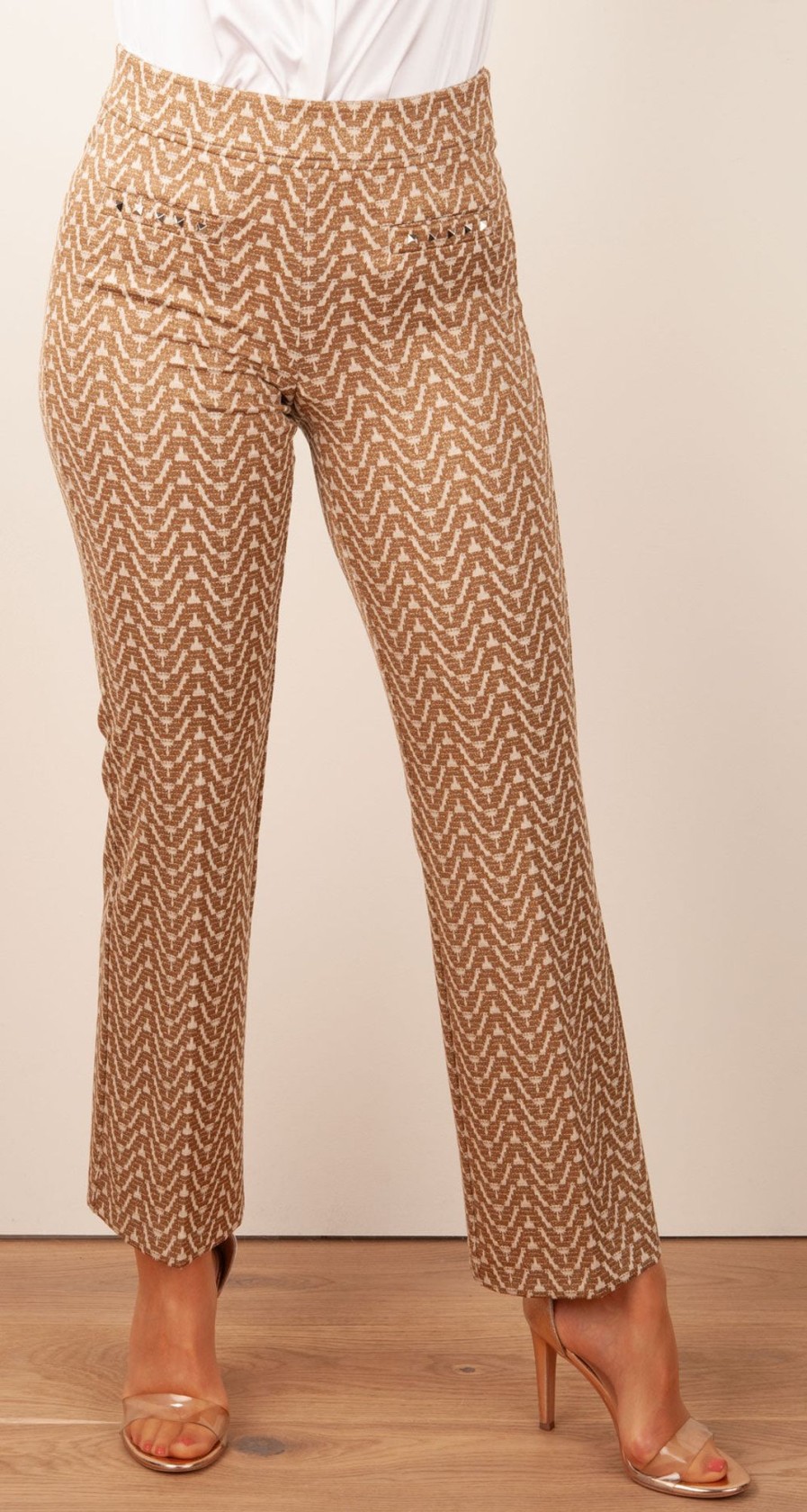 Kleidung Cambio | Hose „France" Gold | Beige