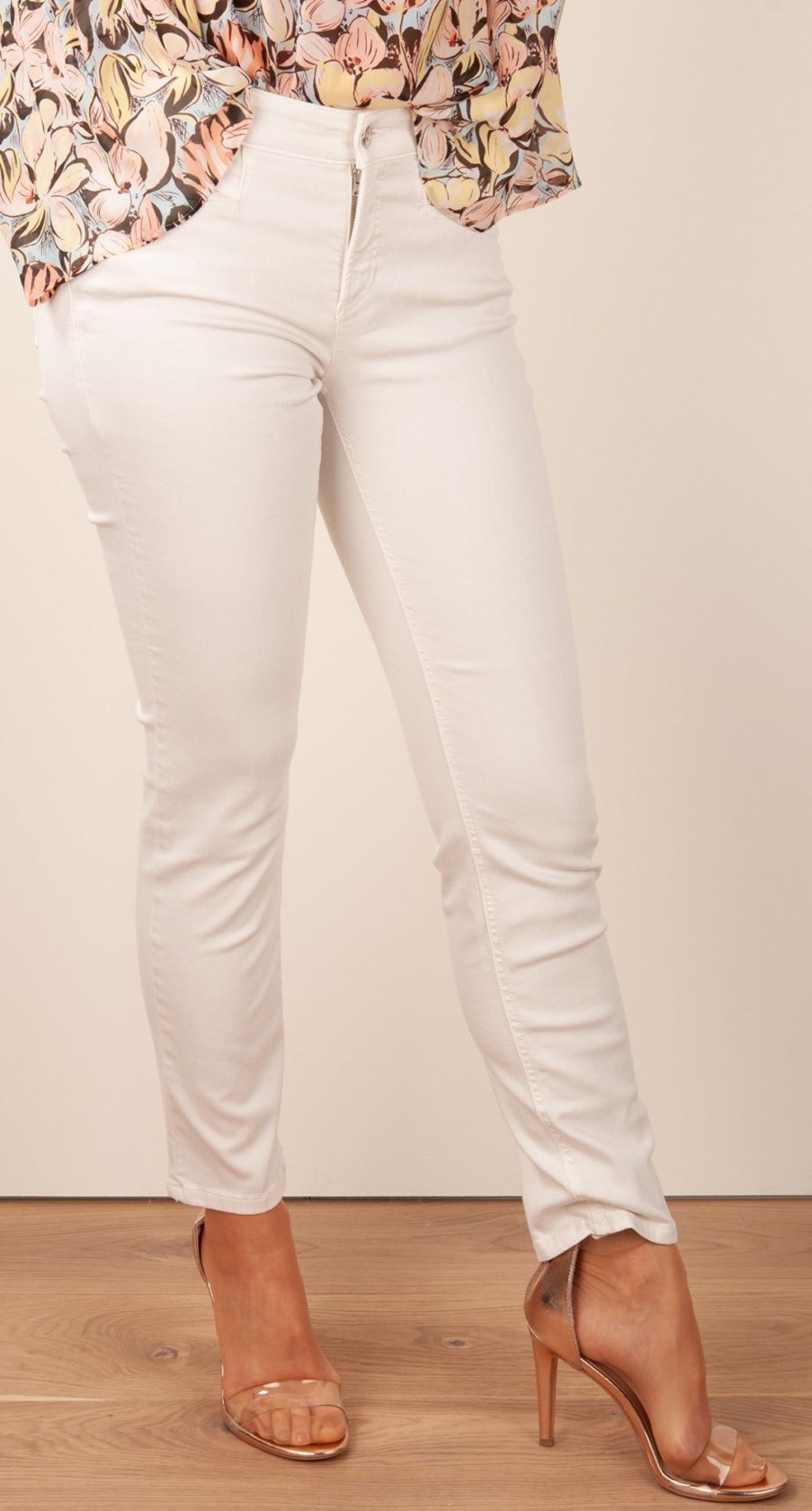 Kleidung Cambio | Jeans „Pina" Offwhite