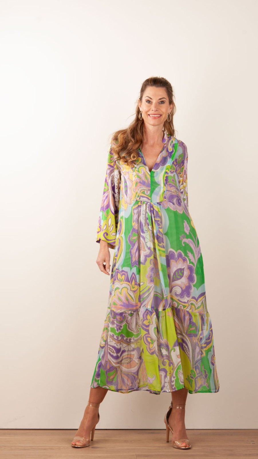 Kleidung Floer | Kleid Grun | Multicolor