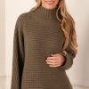 Kleidung fleur | Pullover Melange Oliv