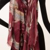 Accessoires Simone Bruns | Schal „Drachen" Bordeaux | Multicolor