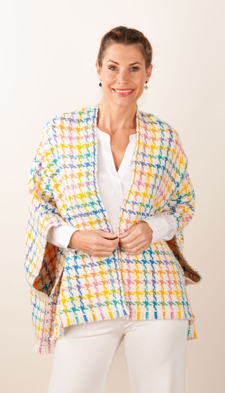 Accessoires WEHVE | Poncho Weis | Multicolor