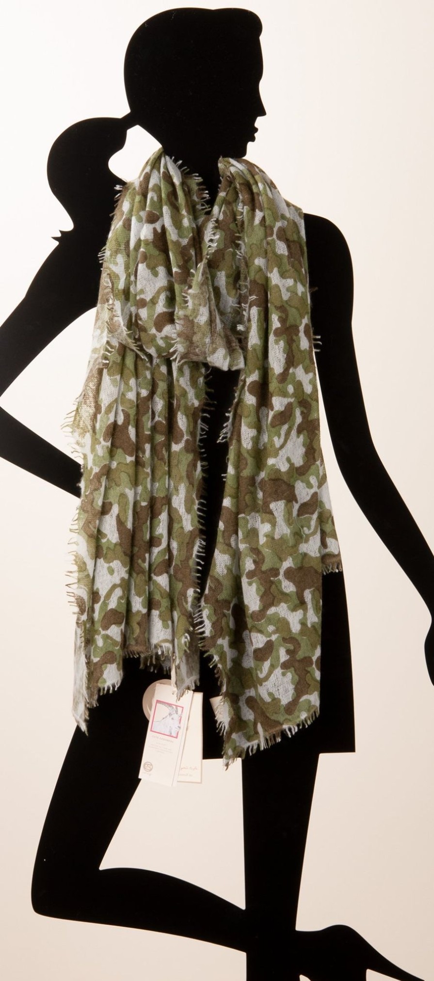 Accessoires Cute Stuff | Schal „Camouflage" Oliv | Multicolor