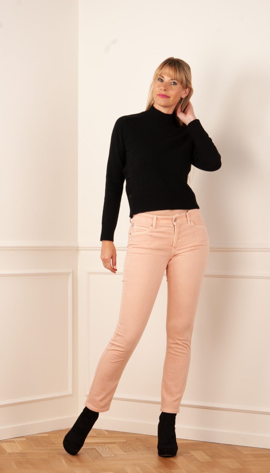 Kleidung Cambio | Jeans „Paris" Pfirsich