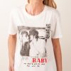 Kleidung Grace | T-Shirt „Baby" Weis | Schwarz